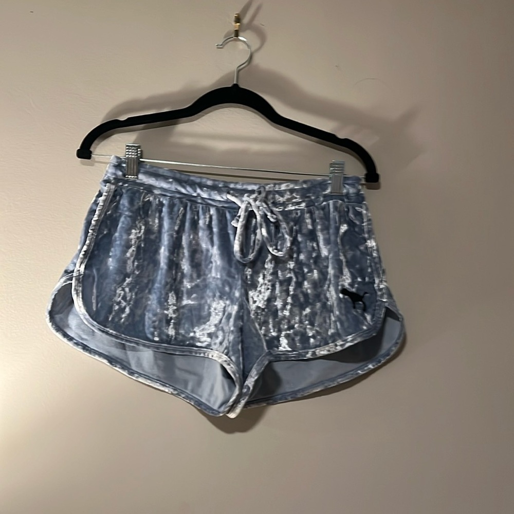 Blue pajama shorts